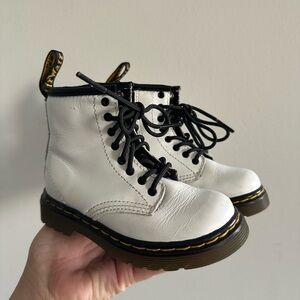 Dr. Martens white Leather Boots toddler 7